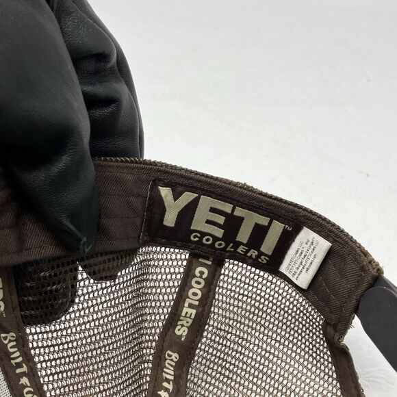 Yeti Coolers Logo Patch Camo Mesh Snapback Cap Camouflage Trucker Hunter Hat - Picture 7 of 10